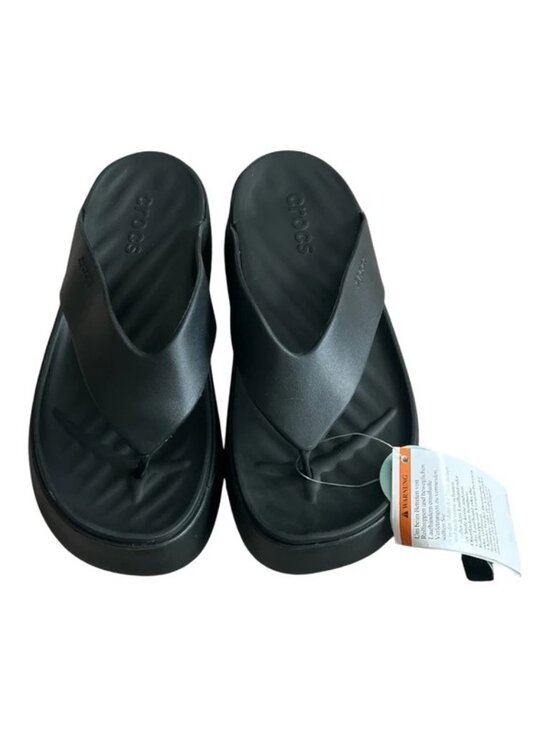 CROCS Shoes - Crocs Women's Black Classic Flip Platform Sandal Size 7